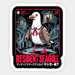 Resident Seagull Sticker